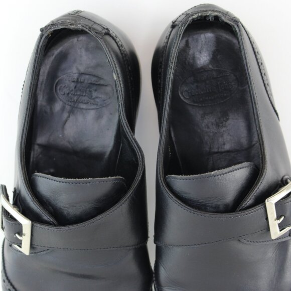 Crockett & Jones Chadwick Black Leather Monk Strap Dress Shoes (8 US) - Picture 6 of 12